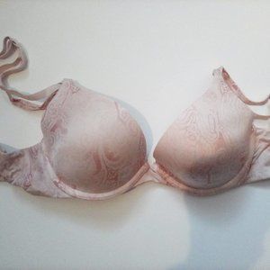DEMI UPLIFT BRA 32C PEACH VICTORIA'S SECRET